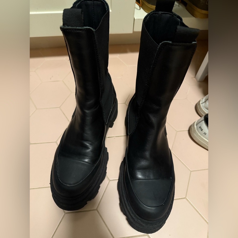 Ganni Black Ankle Boots